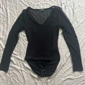 express semi-sheer bodysuit